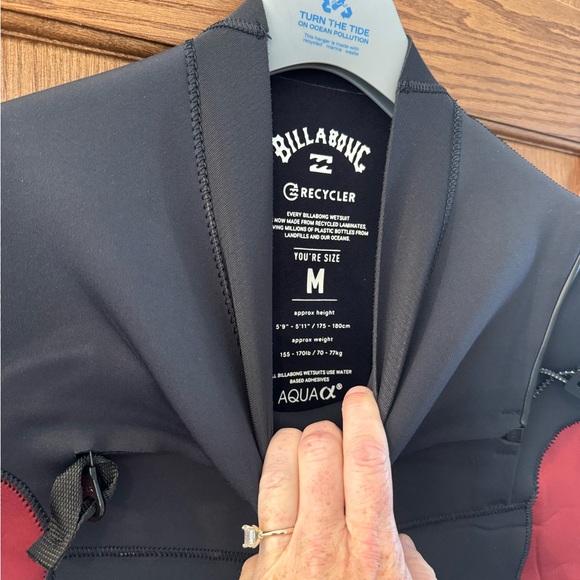 NEW men’s billabong 3/2mm Absolute Natural Upcycler Chest Zip Wetsuit - Picture 4 of 4